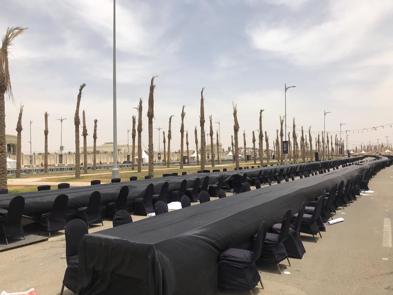 اطول مائده افطار فى العاصمة الادارية