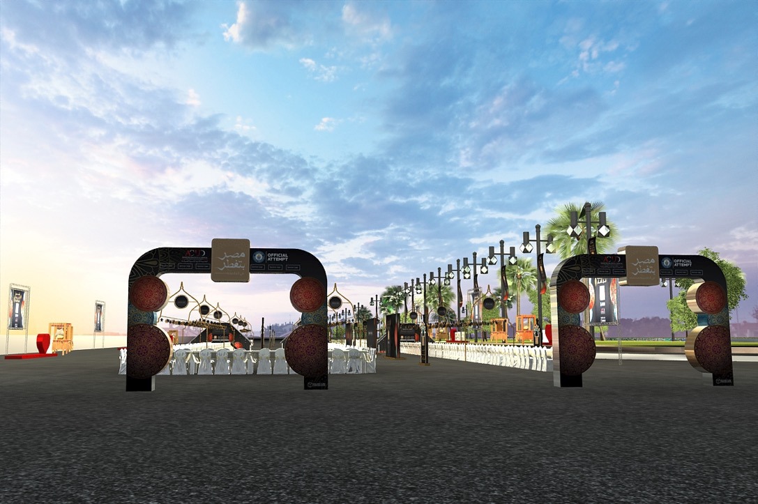 جمعية بداية تتابع التجهيزات النهائية لأطول مائده افطار فى العالم